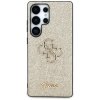 Etui Guess Fixed Glitter Big 4G Metal    Logo do Samsung Galaxy S25 Ultra złoty